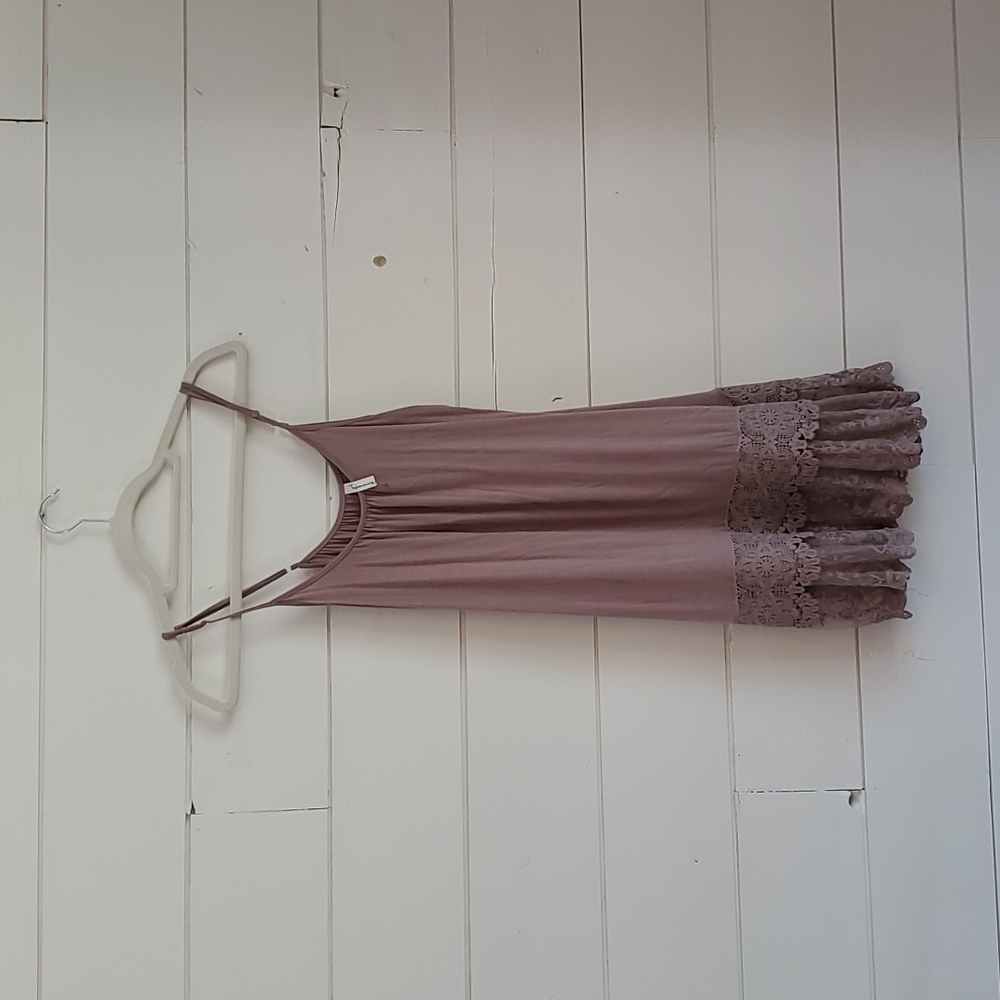 Mocha Lace-Tier Camisole